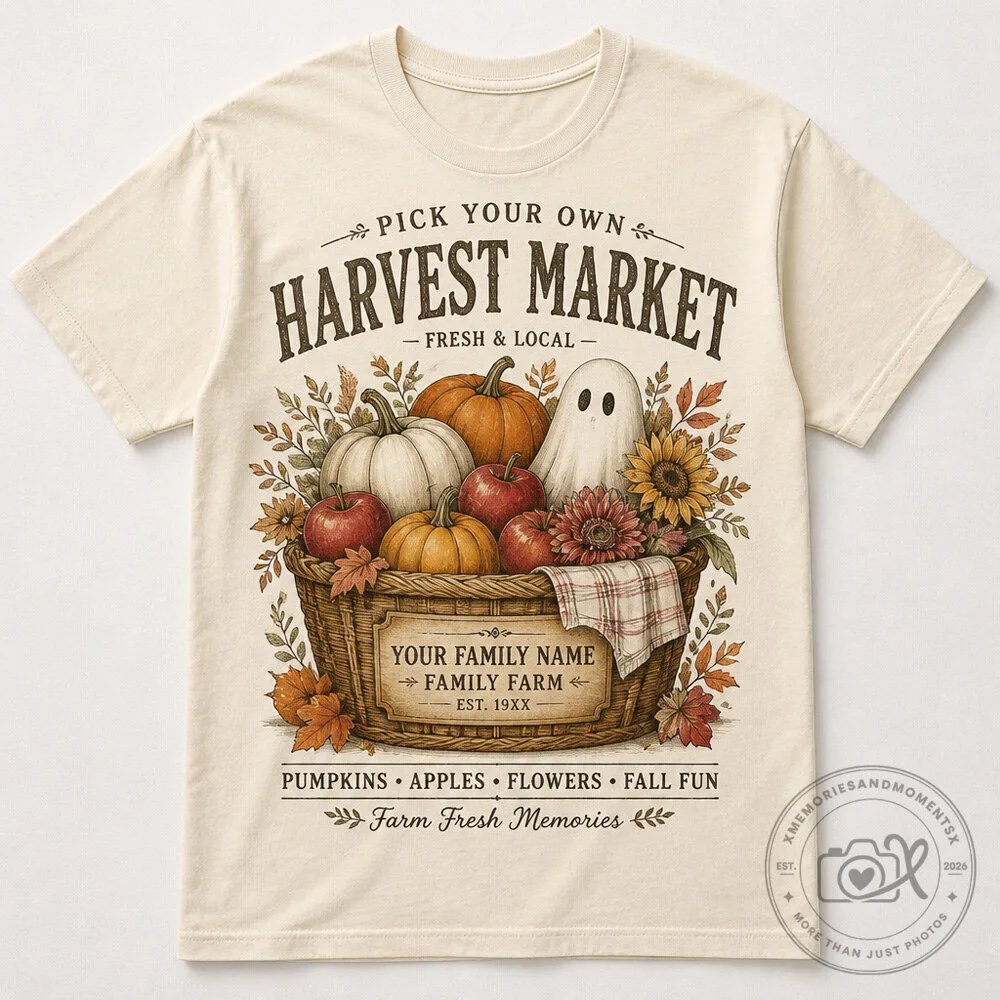 Farmers Market Halloween T-Shirt - Personalized Harvest Ghost Tee 8 Farmers Market Halloween T-Shirt - Personalized Harvest Ghost Tee
