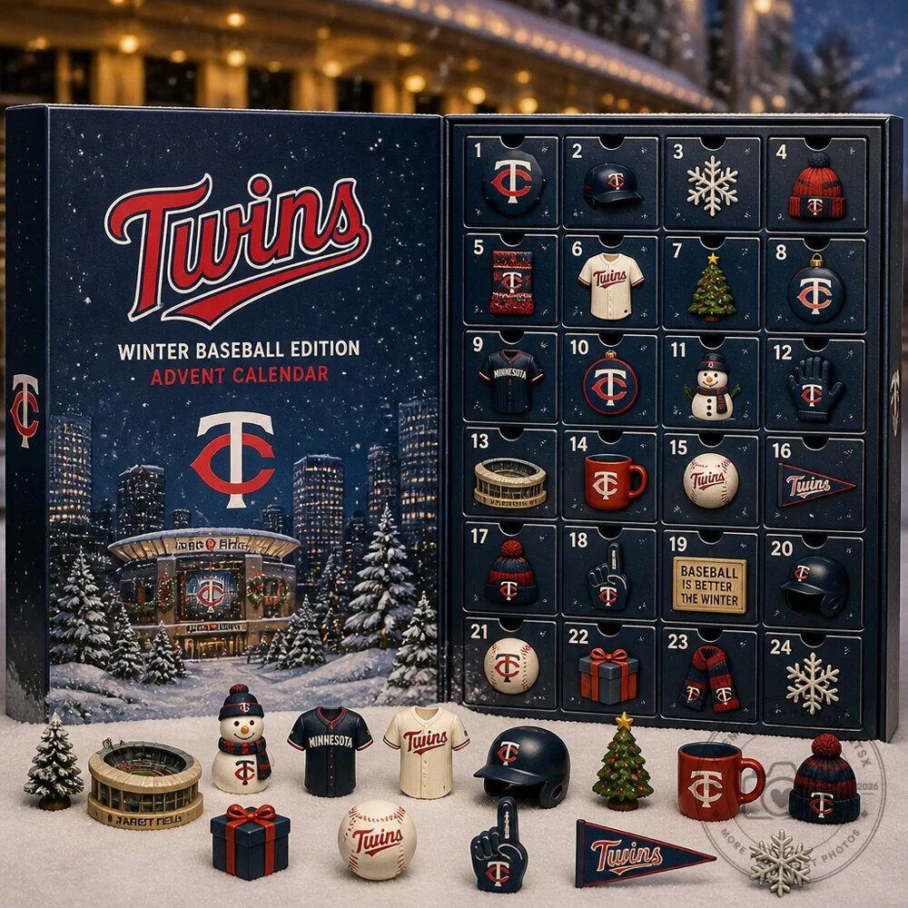 24 Day Twins Baseball Advent Calendar With Winter Baseball Collectibles