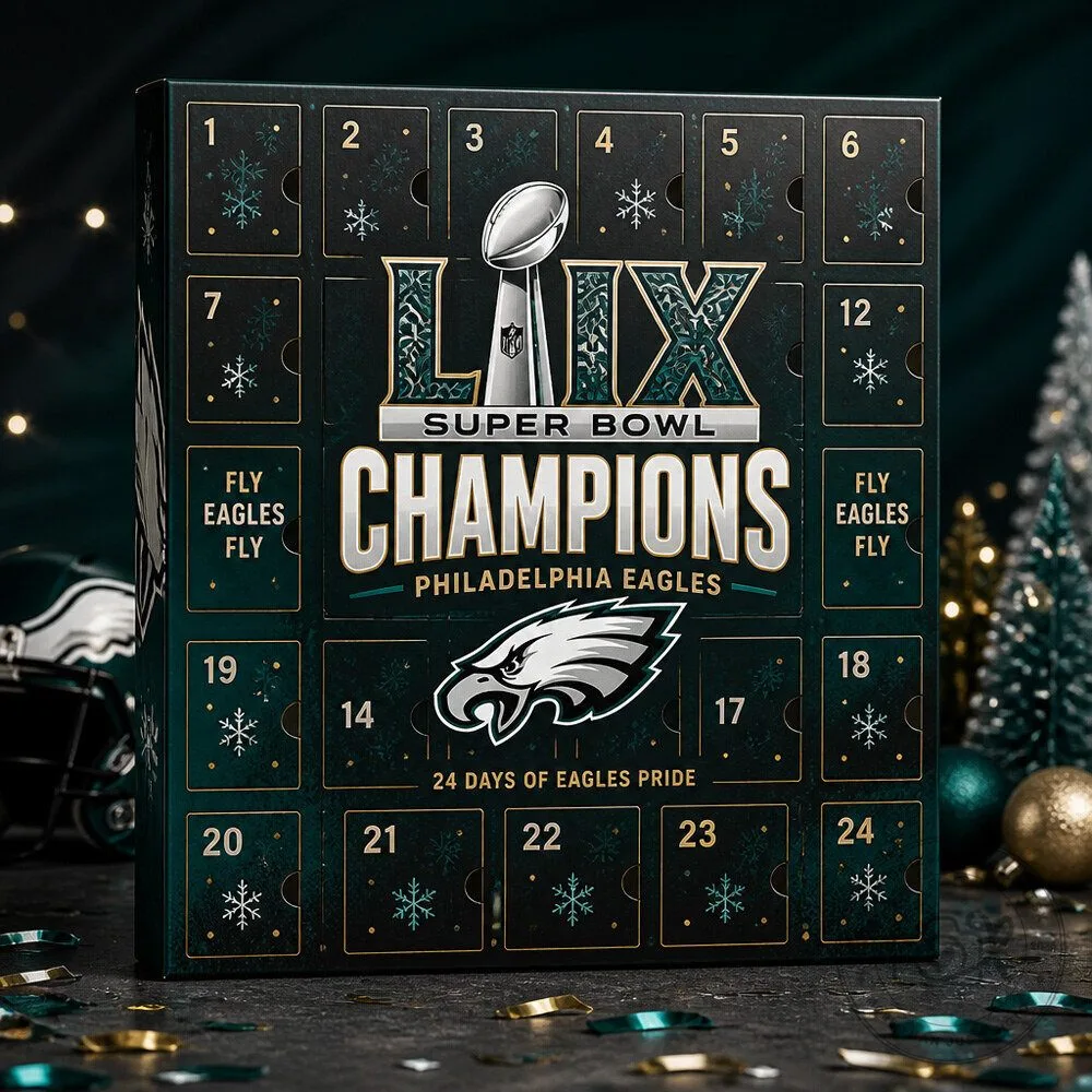 Philadelphia Eagles Super Bowl LIX Champions Advent Calendar Football