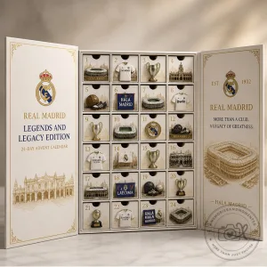 Real Madrid Soccer Advent Calendar With Legends and Legacy Collectibles