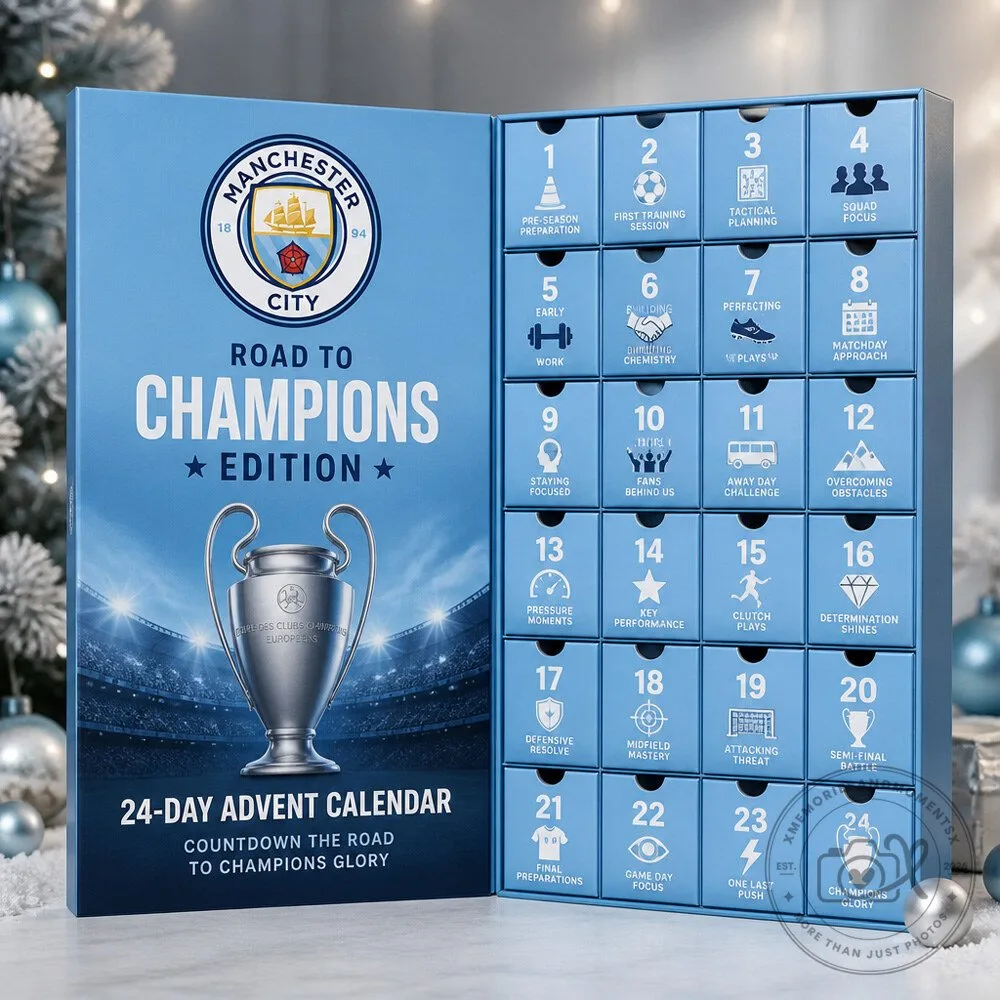 Manchester City Soccer Advent Calendar With Road to Champions Collectibles