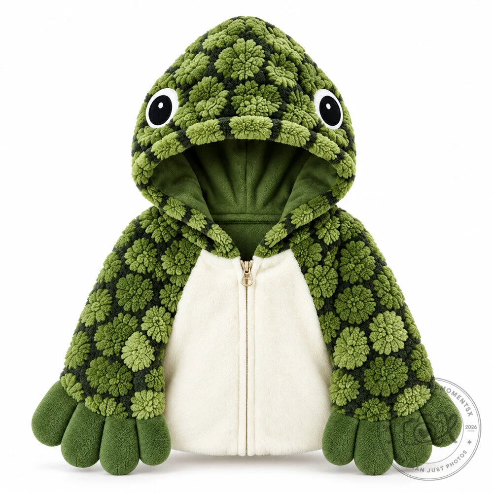 Underwraps Green Turtle Toddler Costume Fuzzy Hooded Infant & Toddler Halloween 2026