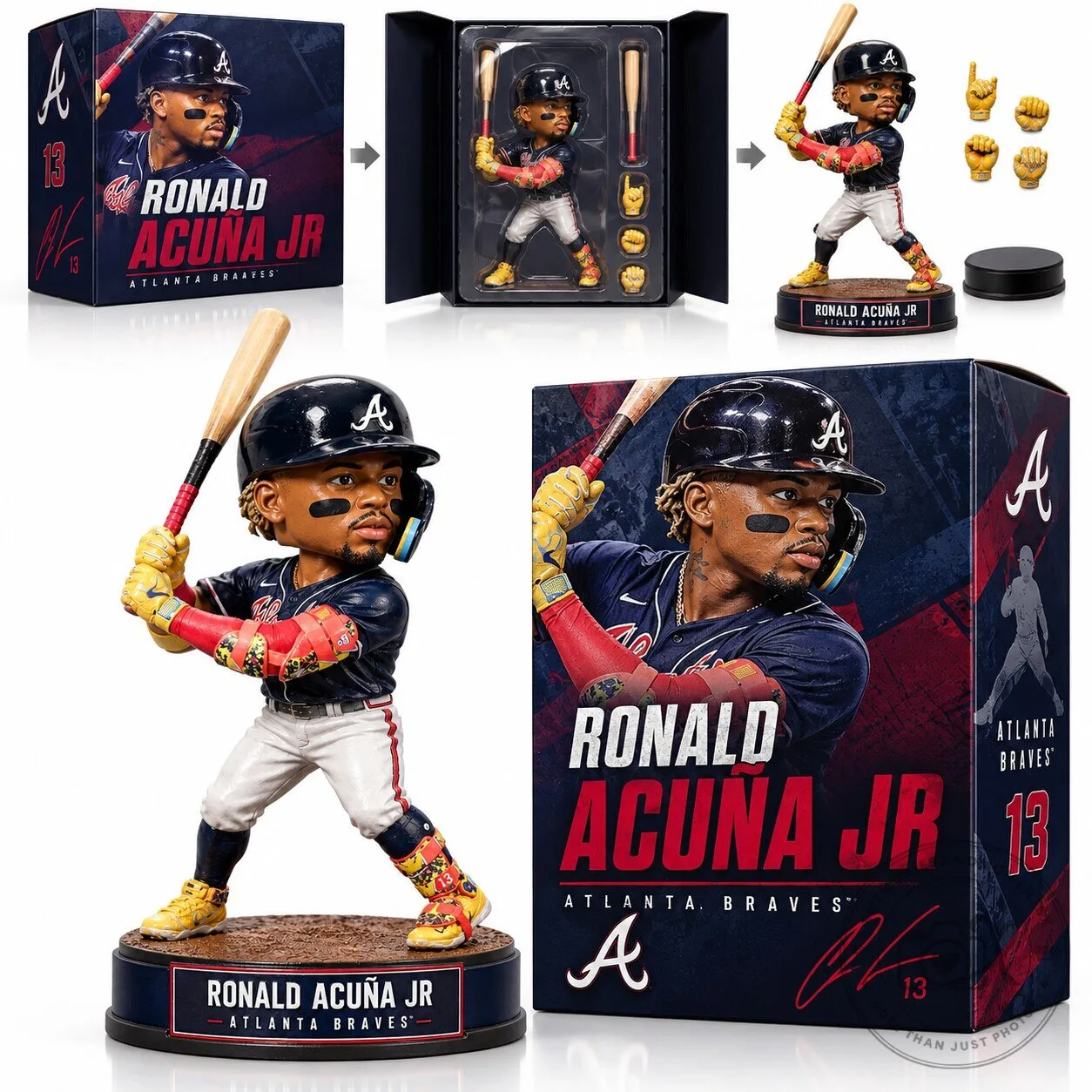 Atlanta Braves Ronald Acuna Jr Bobblehead Figure Collective