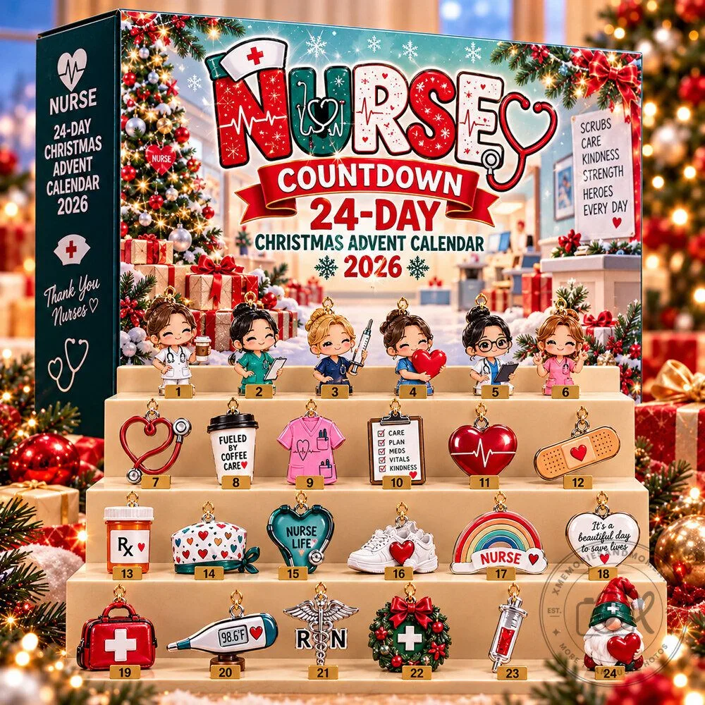 Nurse Countdown Advent Calendar 2026 24-Day Christmas