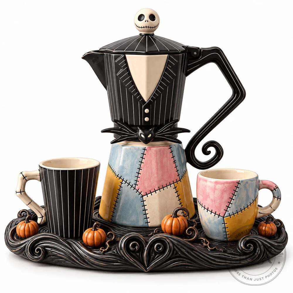 The Nightmare Before Christmas Limited Edition Jack and Sally Moka Set